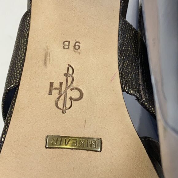 Cole Haan Leather Slide Sandal Heels size 9B A1 - Picture 9 of 11